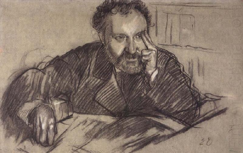 Edgar Degas Study for Edmono Duranty oil painting picture